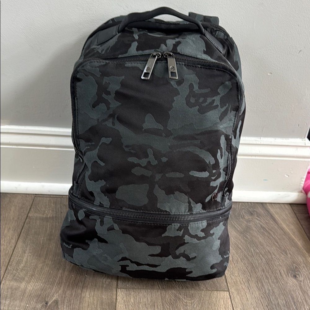Lululemon Black Camouflage Backpack